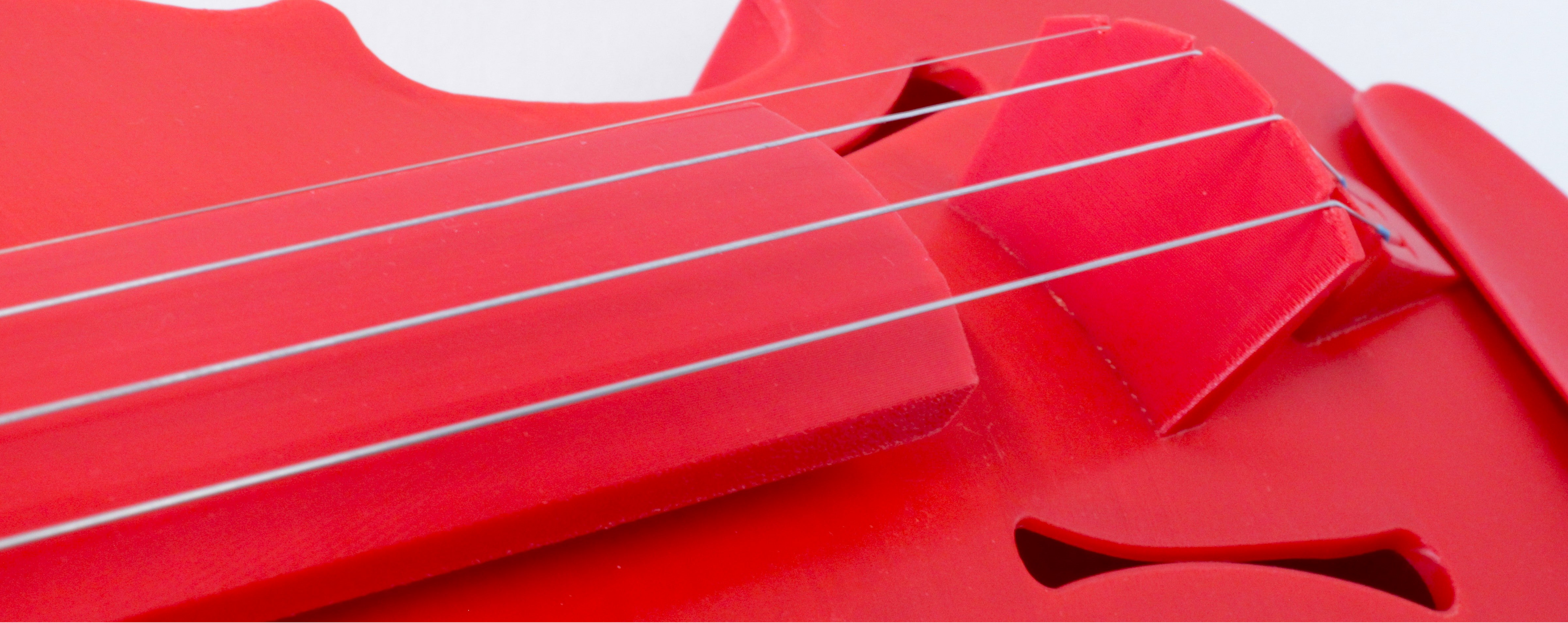 red violin close up